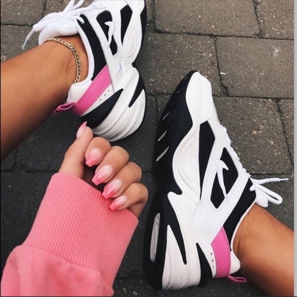 nike m2k black pink